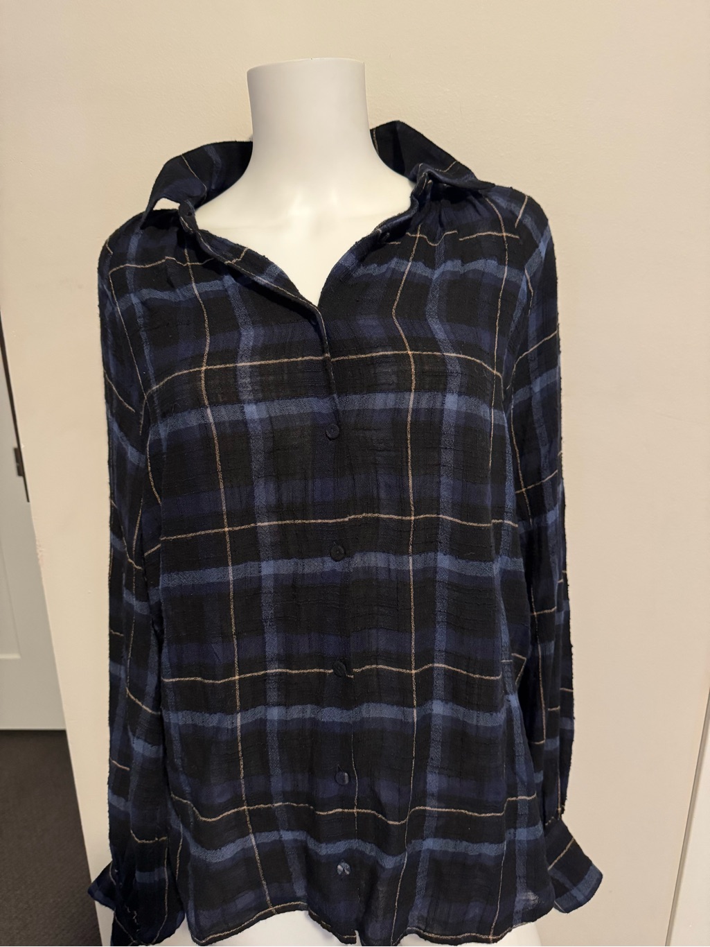 Anthropologie Plaid Top - Nwt!